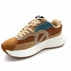 Sport|Décontracté<No Name Baskets Running Carter Runner W Velour Beige Bleu Marron