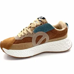 Sport|Décontracté<No Name Baskets Running Carter Runner W Velour Beige Bleu Marron