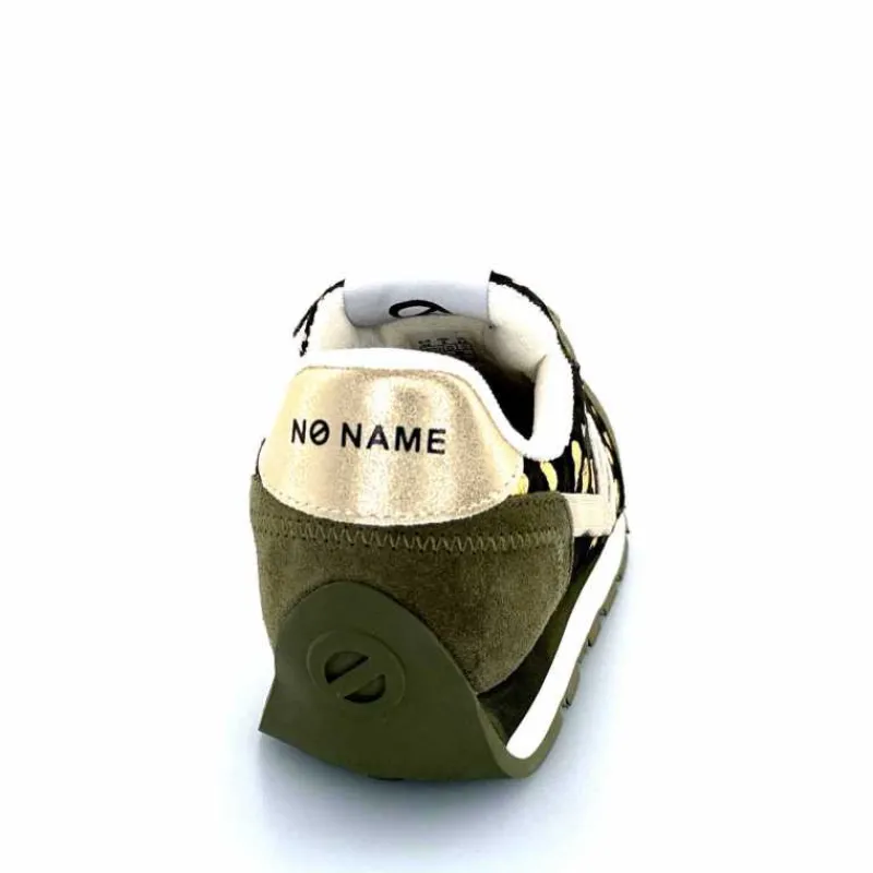 Sport Chic|Baskets<No Name Baskets Running City Run Jogger W Daim Léopard Doré Kaki
