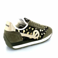 Sport Chic|Baskets<No Name Baskets Running City Run Jogger W Daim Léopard Doré Kaki