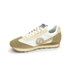 Sport Chic|Baskets<No Name Baskets Running City Run Jogger W Daim Textile Blanc Beige