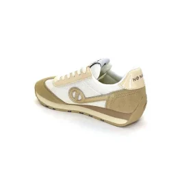 Sport Chic|Baskets<No Name Baskets Running City Run Jogger W Daim Textile Blanc Beige
