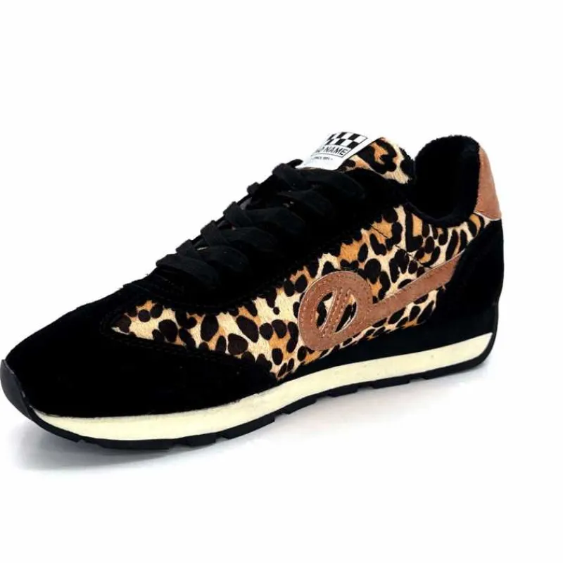 Sport Chic|Animalier<No Name Baskets Running City Run Jogger W Daim Noir Léo LéopardNoir
