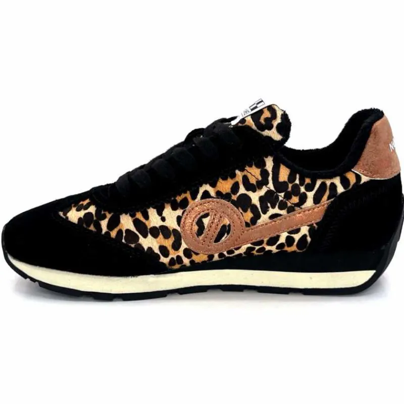 Sport Chic|Animalier<No Name Baskets Running City Run Jogger W Daim Noir Léo LéopardNoir
