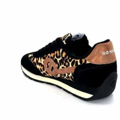 Sport Chic|Animalier<No Name Baskets Running City Run Jogger W Daim Noir Léo LéopardNoir