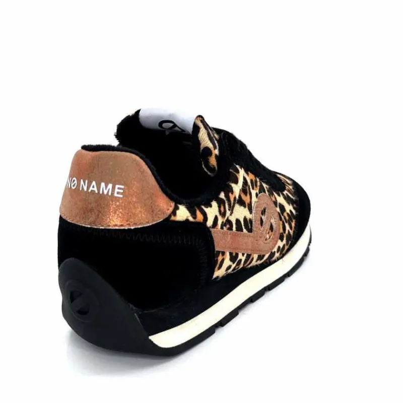 Sport Chic|Animalier<No Name Baskets Running City Run Jogger W Daim Noir Léo LéopardNoir