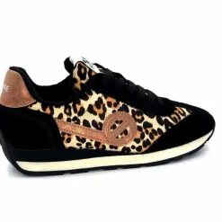 Sport Chic|Animalier<No Name Baskets Running City Run Jogger W Daim Noir Léo LéopardNoir