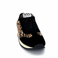 Sport Chic|Animalier<No Name Baskets Running City Run Jogger W Daim Noir Léo LéopardNoir