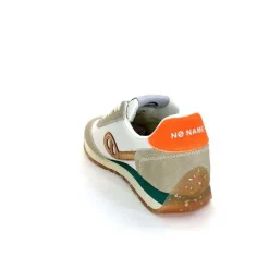 Sport Chic|Baskets<No Name Baskets Running City Run Jogger W Daim Orange Textile Blanc Beige