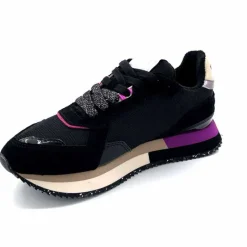 Sport|Décontracté<No Name Baskets Running Mia Jogger W Cuir Noir Fushia FushiaNoir