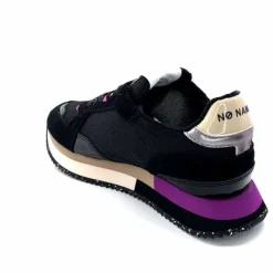 Sport|Décontracté<No Name Baskets Running Mia Jogger W Cuir Noir Fushia FushiaNoir