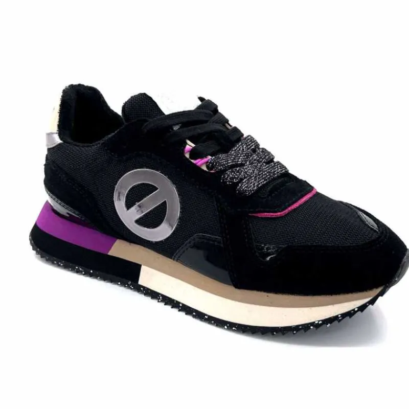Sport|Décontracté<No Name Baskets Running Mia Jogger W Cuir Noir Fushia FushiaNoir