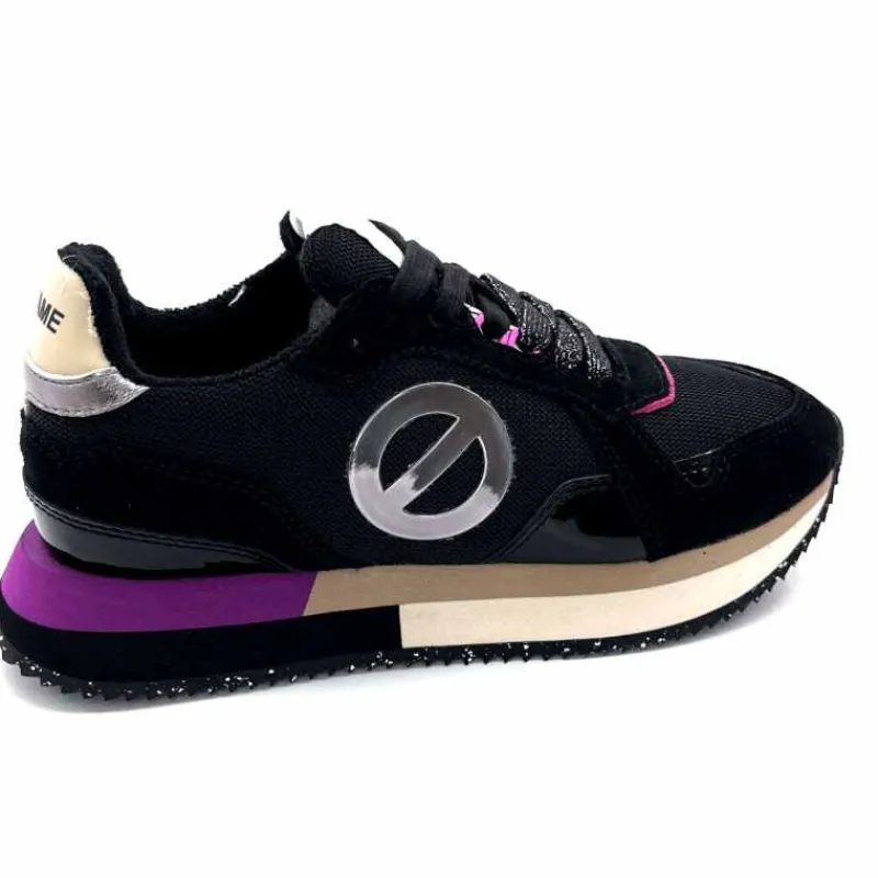 Sport|Décontracté<No Name Baskets Running Mia Jogger W Cuir Noir Fushia FushiaNoir