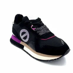 Sport|Décontracté<No Name Baskets Running Mia Jogger W Cuir Noir Fushia FushiaNoir
