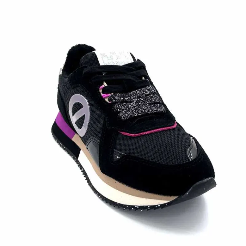 Sport|Décontracté<No Name Baskets Running Mia Jogger W Cuir Noir Fushia FushiaNoir