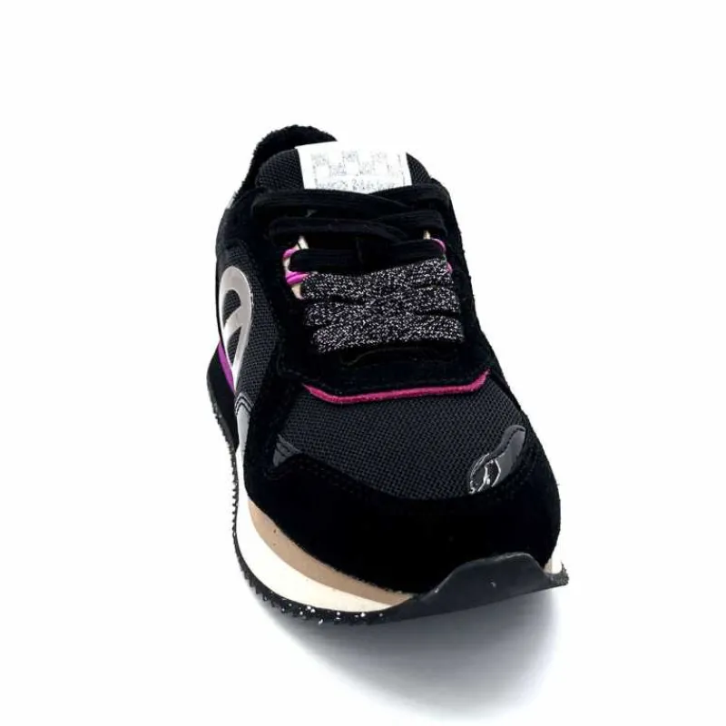 Sport|Décontracté<No Name Baskets Running Mia Jogger W Cuir Noir Fushia FushiaNoir