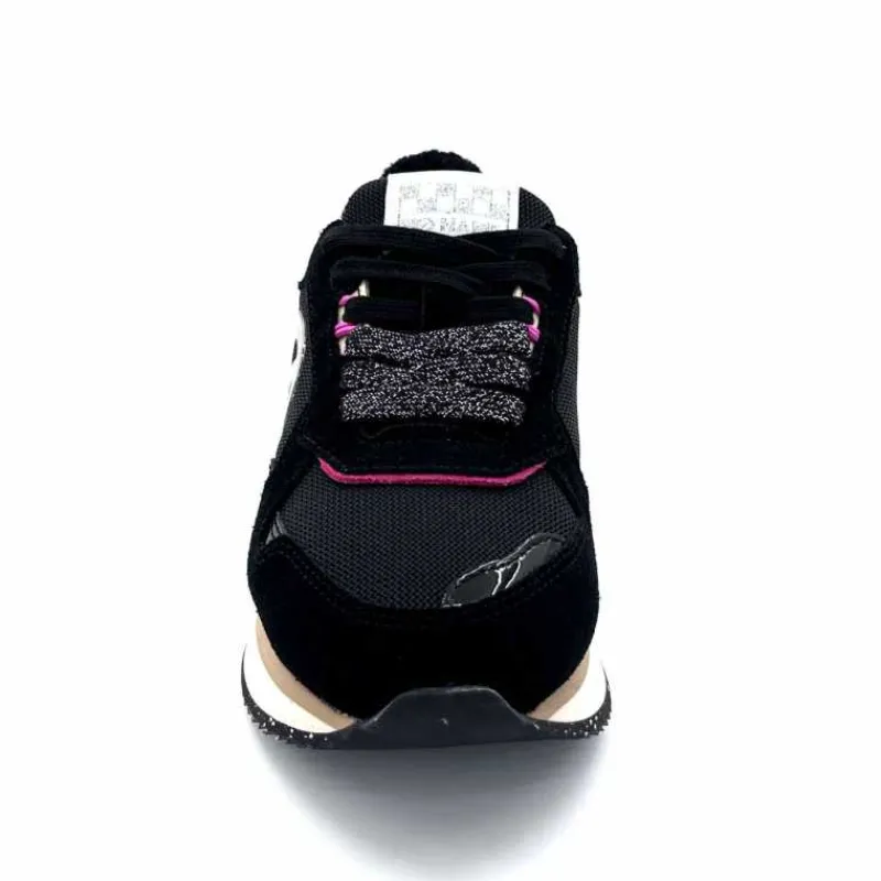 Sport|Décontracté<No Name Baskets Running Mia Jogger W Cuir Noir Fushia FushiaNoir