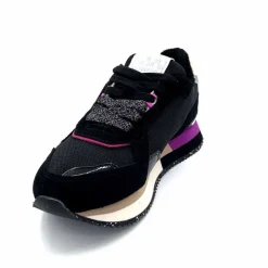 Sport|Décontracté<No Name Baskets Running Mia Jogger W Cuir Noir Fushia FushiaNoir