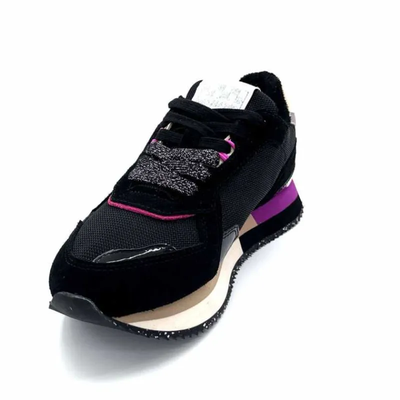 Sport|Décontracté<No Name Baskets Running Mia Jogger W Cuir Noir Fushia FushiaNoir