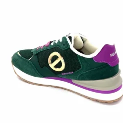 Sport|Baskets<No Name Baskets Running Tova Runner W Daim Vert Textile Vert Blanc Violet BlancFushiaVert