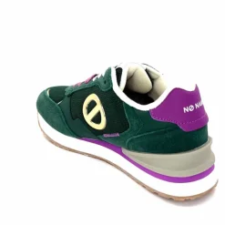 Sport|Baskets<No Name Baskets Running Tova Runner W Daim Vert Textile Vert Blanc Violet BlancFushiaVert