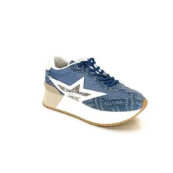 Sport|Compensées & Plateformes<Liu.Jo Baskets Running Plateforme Ba4083 Textile Bleu