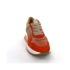 Sport Chic|Baskets<Softwaves Baskets Running 89401011 Cuir Daim Beige Orange