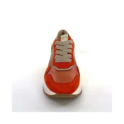 Sport Chic|Baskets<Softwaves Baskets Running 89401011 Cuir Daim Beige Orange