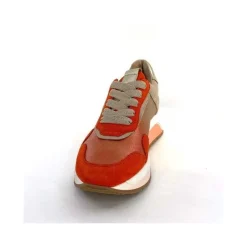 Sport Chic|Baskets<Softwaves Baskets Running 89401011 Cuir Daim Beige Orange