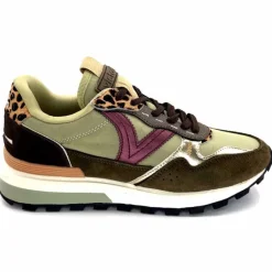 Sport Chic|Animalier<Victoria Baskets Running 1156108 Textile Daim Kaki KakiLéopard