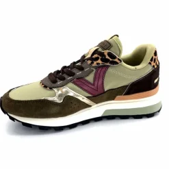 Sport Chic|Animalier<Victoria Baskets Running 1156108 Textile Daim Kaki KakiLéopard