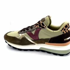 Sport Chic|Animalier<Victoria Baskets Running 1156108 Textile Daim Kaki KakiLéopard