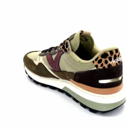 Sport Chic|Animalier<Victoria Baskets Running 1156108 Textile Daim Kaki KakiLéopard