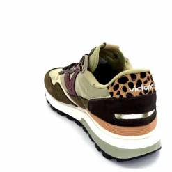 Sport Chic|Animalier<Victoria Baskets Running 1156108 Textile Daim Kaki KakiLéopard