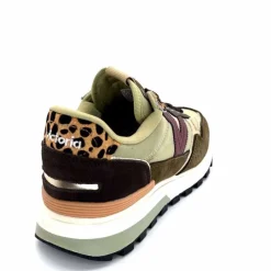 Sport Chic|Animalier<Victoria Baskets Running 1156108 Textile Daim Kaki KakiLéopard