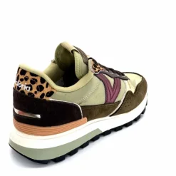 Sport Chic|Animalier<Victoria Baskets Running 1156108 Textile Daim Kaki KakiLéopard