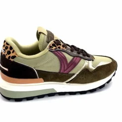 Sport Chic|Animalier<Victoria Baskets Running 1156108 Textile Daim Kaki KakiLéopard