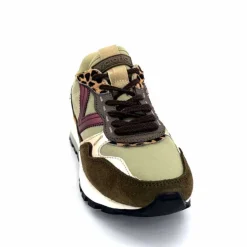 Sport Chic|Animalier<Victoria Baskets Running 1156108 Textile Daim Kaki KakiLéopard