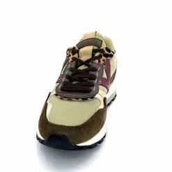 Sport Chic|Animalier<Victoria Baskets Running 1156108 Textile Daim Kaki KakiLéopard