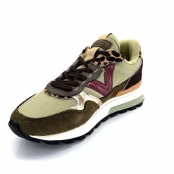 Sport Chic|Animalier<Victoria Baskets Running 1156108 Textile Daim Kaki KakiLéopard