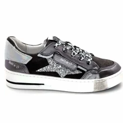 Teenager|Baskets<Semerdjian Baskets SMR23 Ales A625 Cuir Métallique Gris Daim Gris GrisMétal