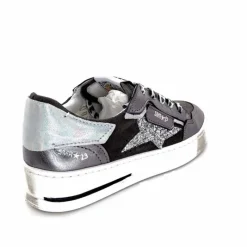 Teenager|Baskets<Semerdjian Baskets SMR23 Ales A625 Cuir Métallique Gris Daim Gris GrisMétal