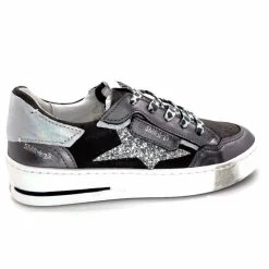 Teenager|Baskets<Semerdjian Baskets SMR23 Ales A625 Cuir Métallique Gris Daim Gris GrisMétal