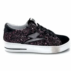 Teenager|Fantaisie<Semerdjian Baskets SMR23 Maya A651 Daim Paillettes Rose Noir
