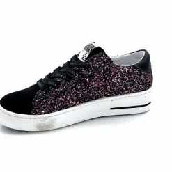 Teenager|Fantaisie<Semerdjian Baskets SMR23 Maya A651 Daim Paillettes Rose Noir