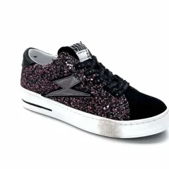 Teenager|Fantaisie<Semerdjian Baskets SMR23 Maya A651 Daim Paillettes Rose Noir