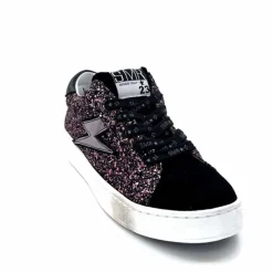 Teenager|Fantaisie<Semerdjian Baskets SMR23 Maya A651 Daim Paillettes Rose Noir