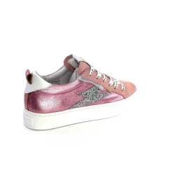 Teenager|Baskets<Semerdjian Baskets SMR Viken 11710 Cuir Métallique Daim Rose