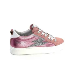 Teenager|Baskets<Semerdjian Baskets SMR Viken 11710 Cuir Métallique Daim Rose