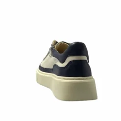 Sport Chic|Baskets<Softwaves Baskets 8.80.01/03 Cuir Crème &amp; Marine